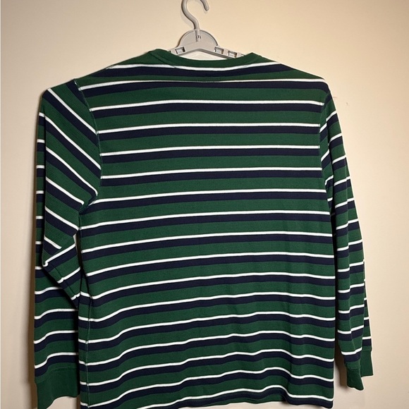 Polo by Ralph Lauren Green and Navy Striped Shirt - Picture 2 of 4